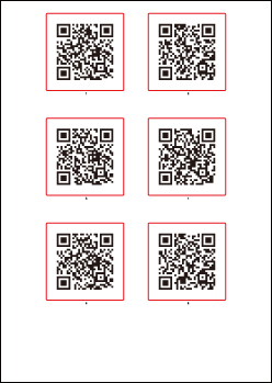 1シートに6面付け